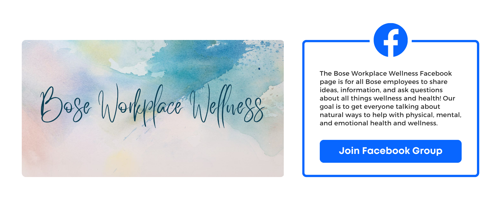 Bose Employee Wellness Facebook Group